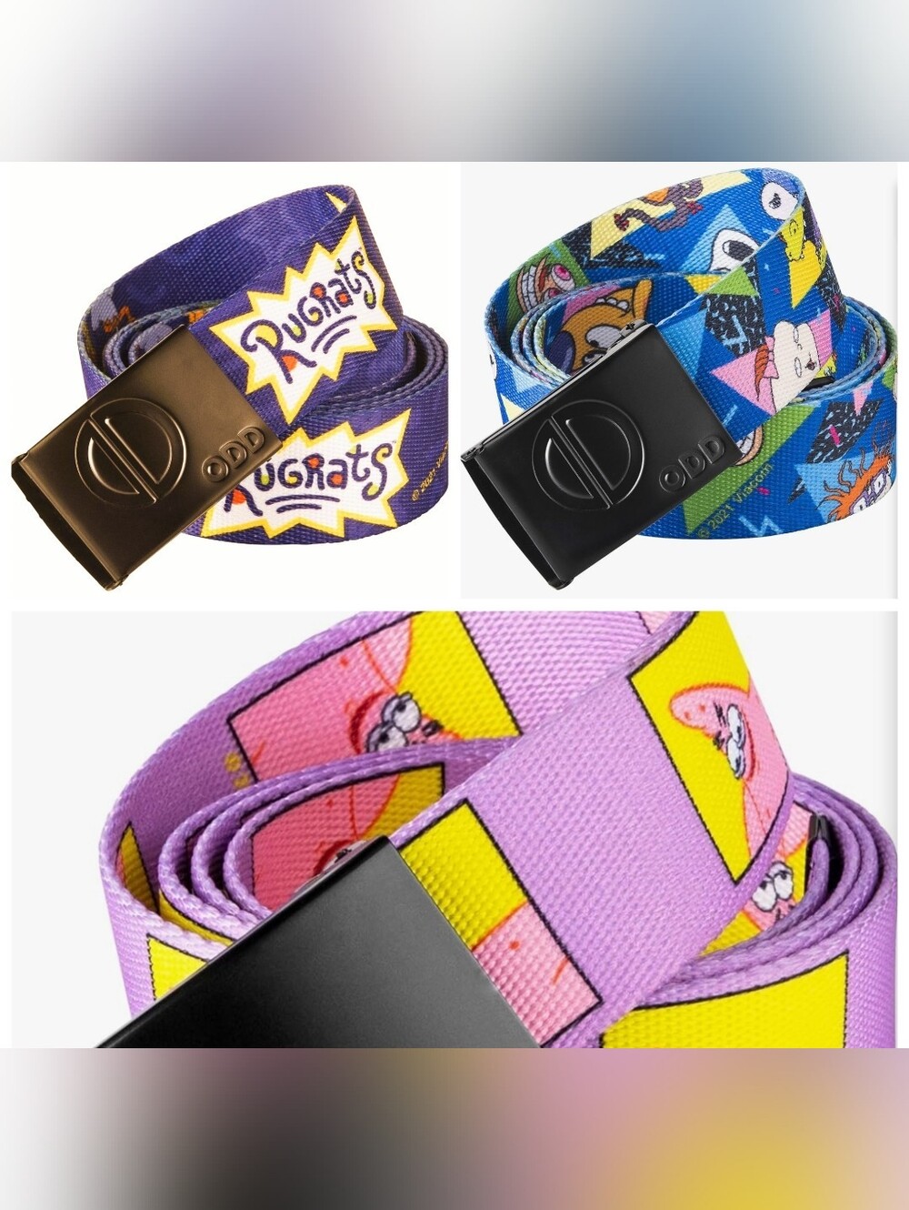 Nickelodeon Cartoons Belt Set